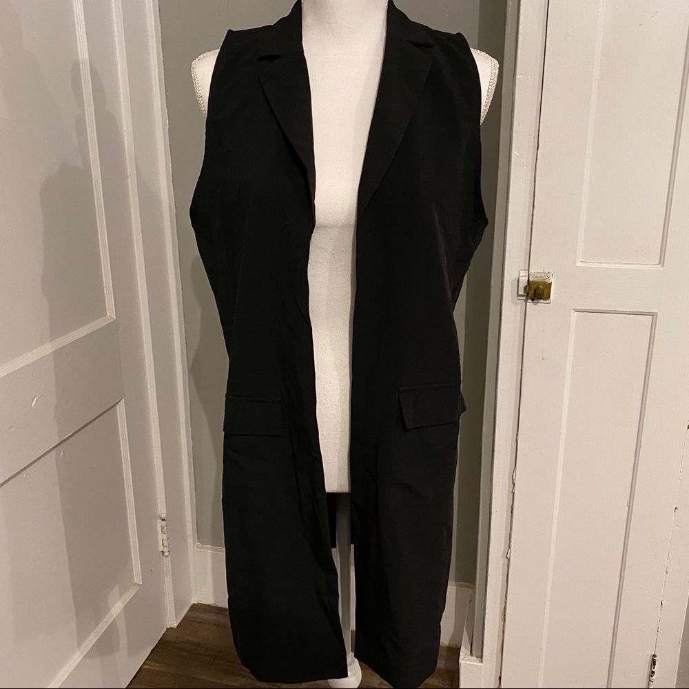 NWOT Black Duster Vest